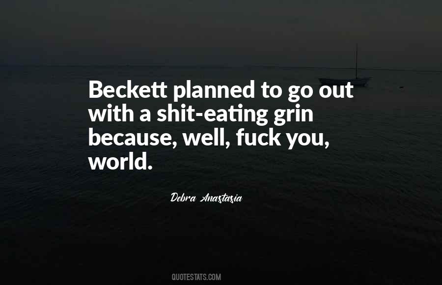 Quotes About Beckett #175366