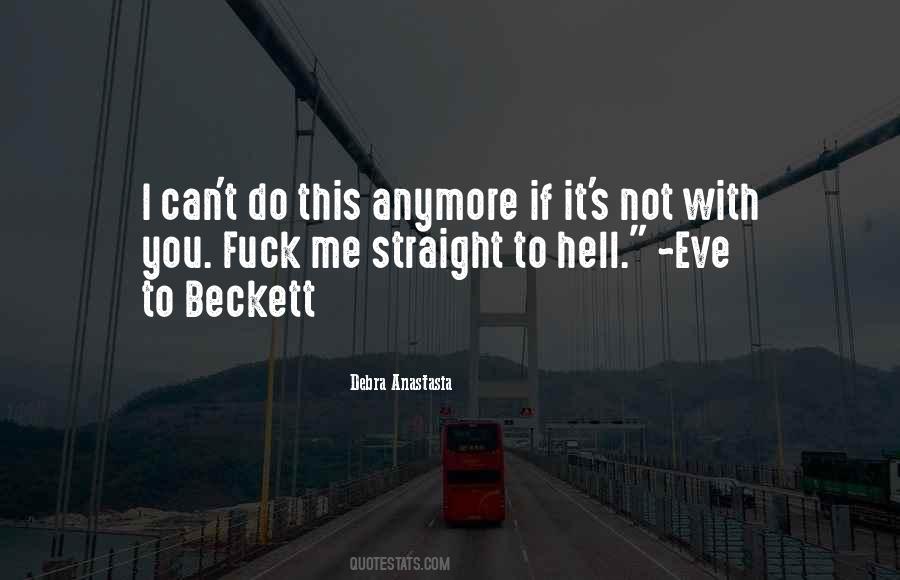 Quotes About Beckett #273160