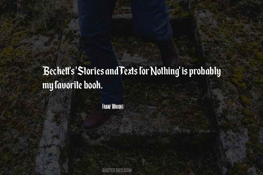 Quotes About Beckett #566562
