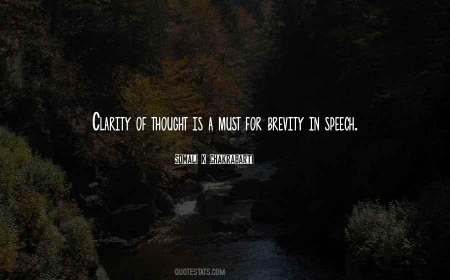 Quotes About Clarity Of Thought #1688821