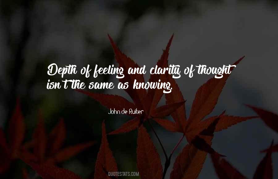 Quotes About Clarity Of Thought #1853653