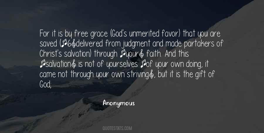 Quotes About Salvation By Grace #1374626