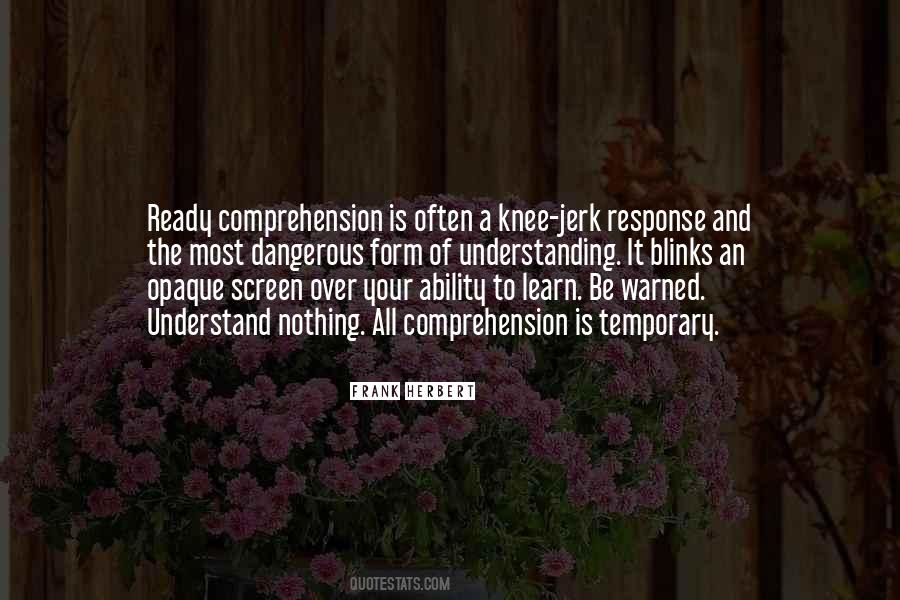 Ability To Understand Quotes #197087