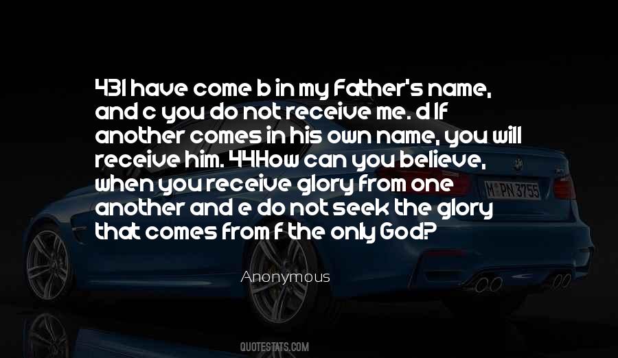 Quotes About Only One God #112490