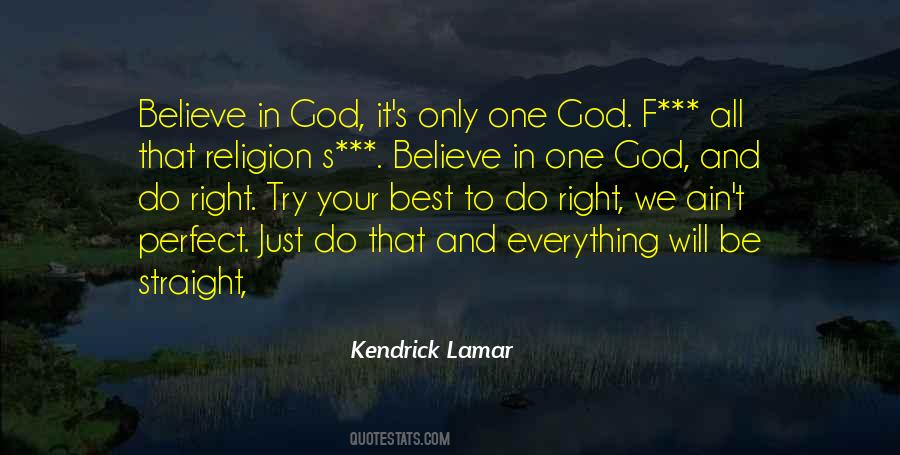 Quotes About Only One God #224829
