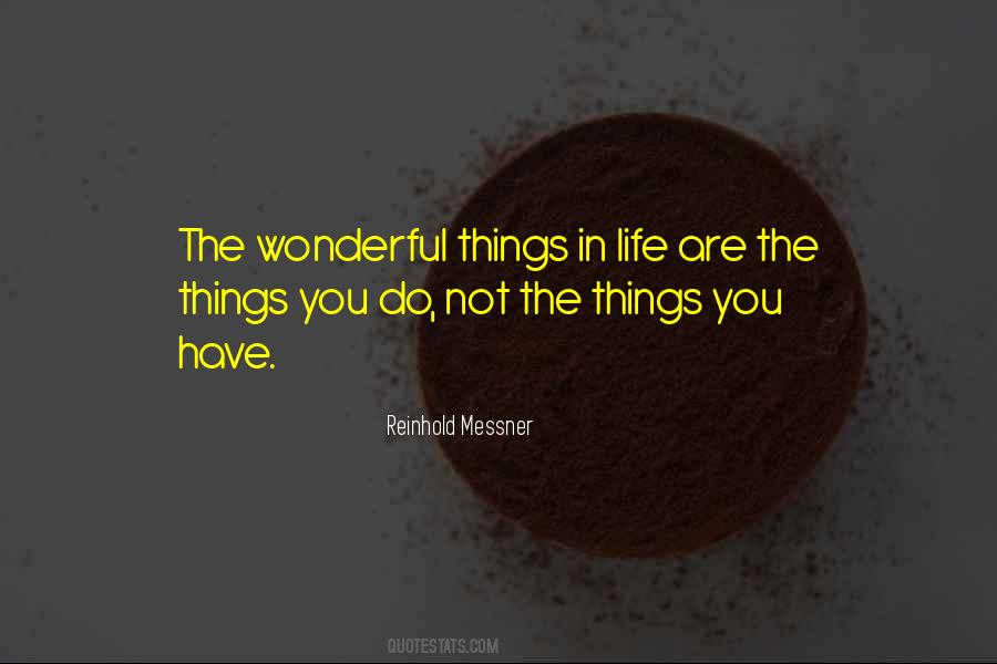 Quotes About Wonderful Things In Life #1457552