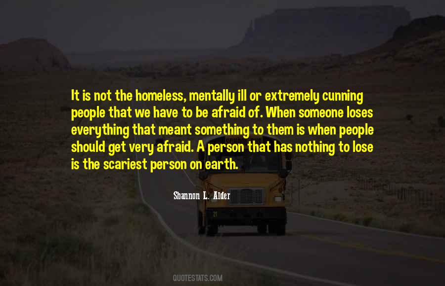 A Homeless Person Quotes #20816