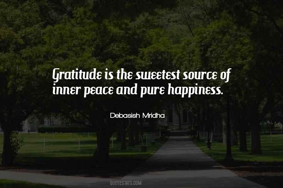 Gratitude Happiness Inner Peace Quotes #97845