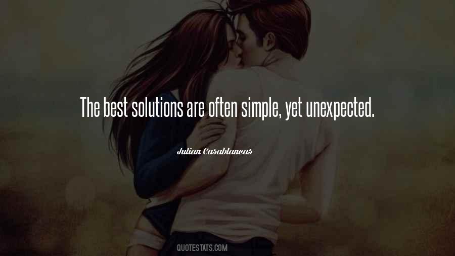 Quotes About Simple Solutions #1261720