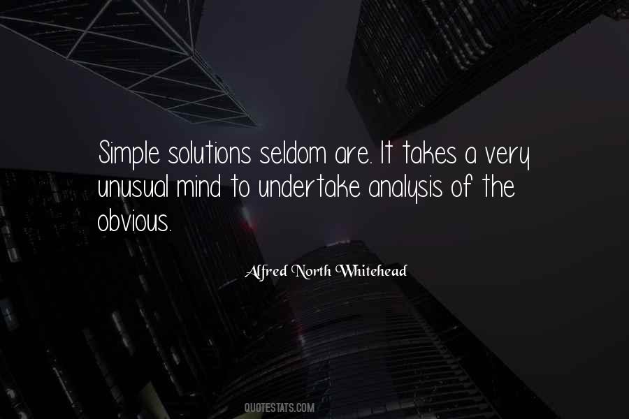 Quotes About Simple Solutions #1541366