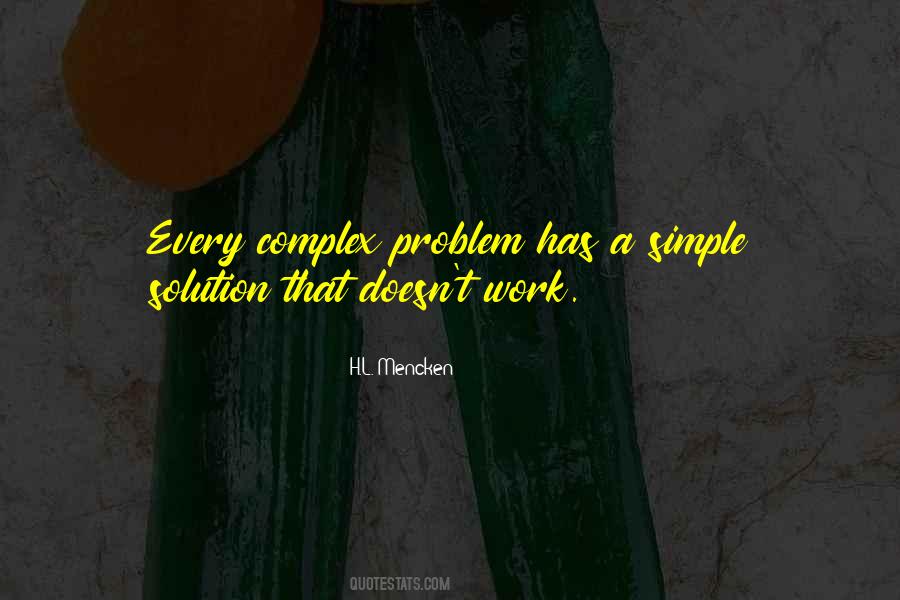 Quotes About Simple Solutions #438023