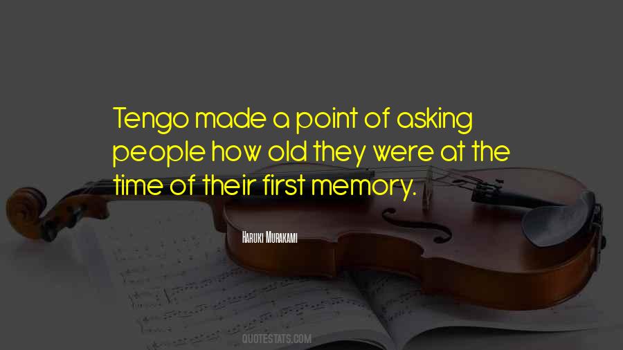 First Memory Quotes #171768
