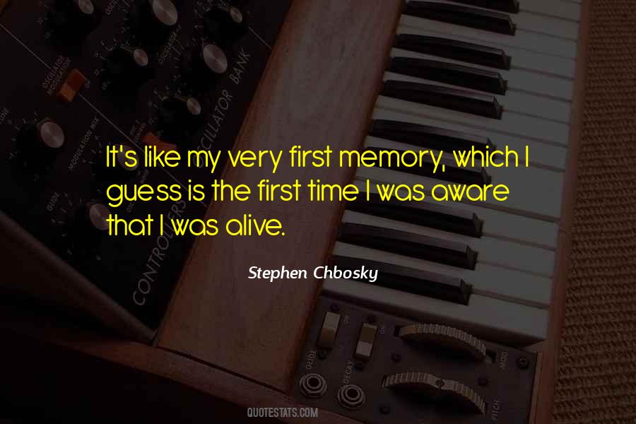 First Memory Quotes #776272