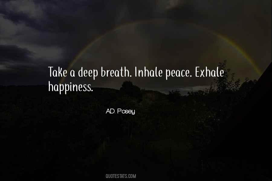 Inhale Peace Quotes #169278