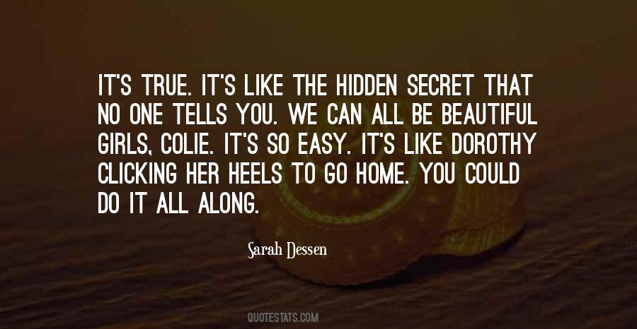 Quotes About The Hidden #1688889