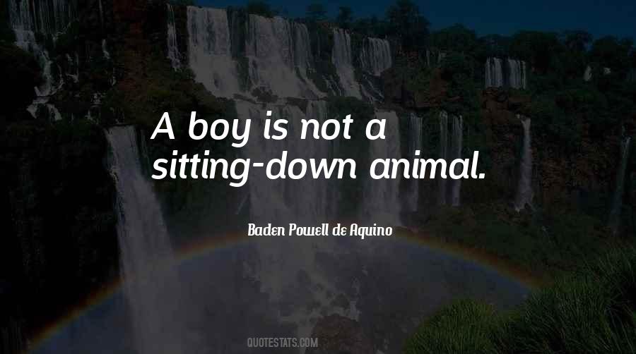 Boy Sitting Quotes #705527