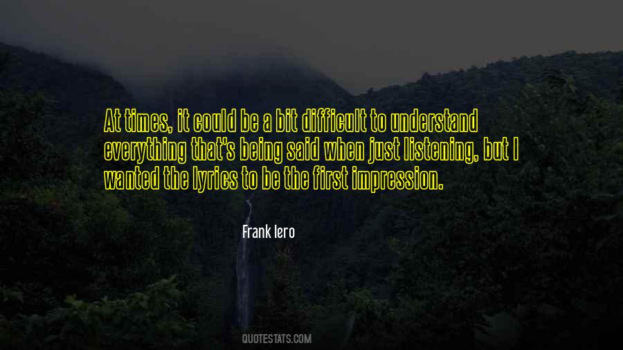Understand The Times Quotes #1071682