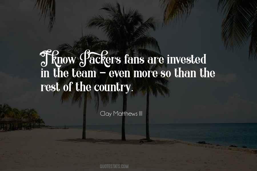Quotes About Packers Fans #1076374