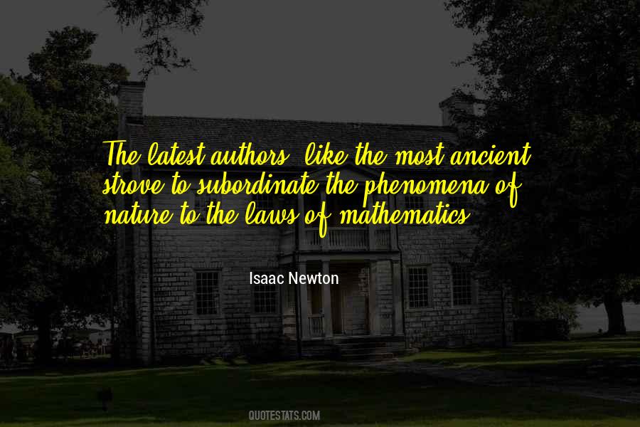 Quotes About Newton's Laws #833059