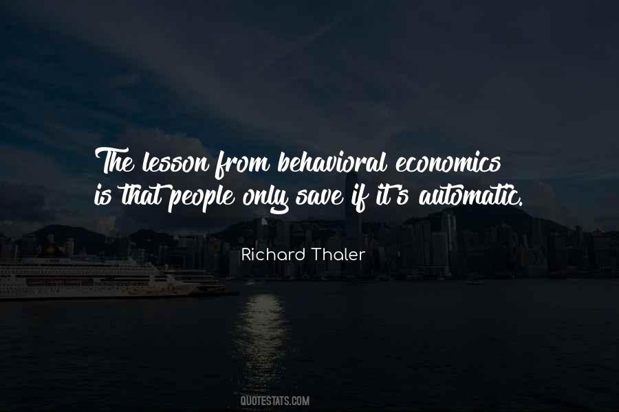 Quotes About Behavioral Economics #1309198