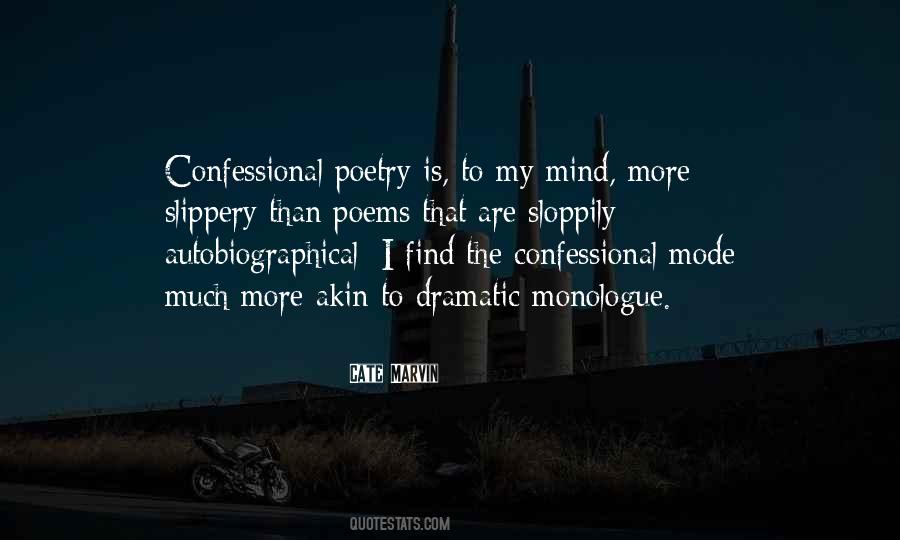 Quotes About Confessional Poetry #1843861