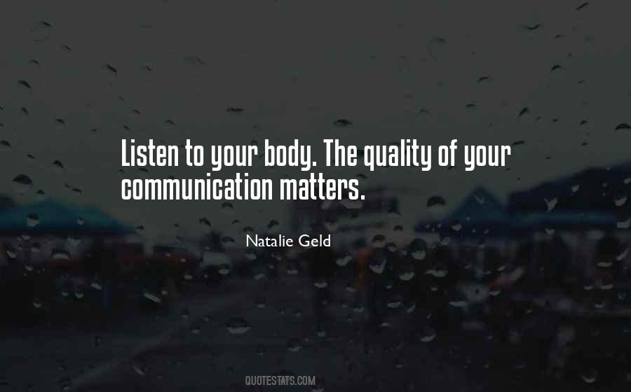 Quotes About Listen To Your Body #1814497