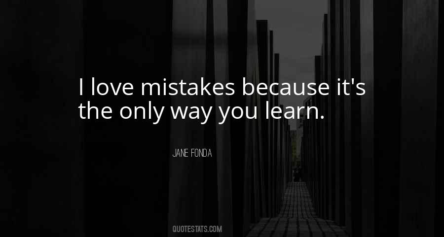 Quotes About Love Mistakes #1699428