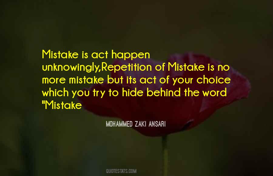 Quotes About Love Mistakes #25843