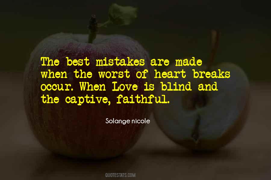 Quotes About Love Mistakes #709577