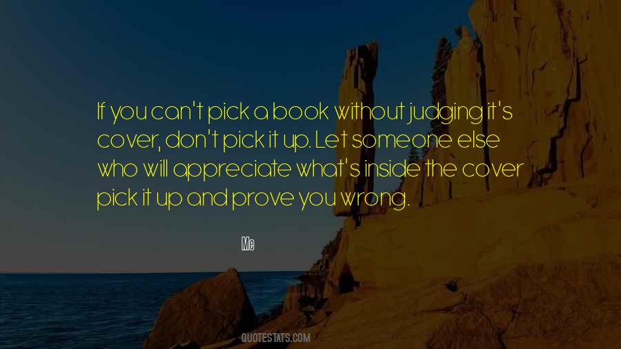 Quotes About Judging A Book By Its Cover #1012320