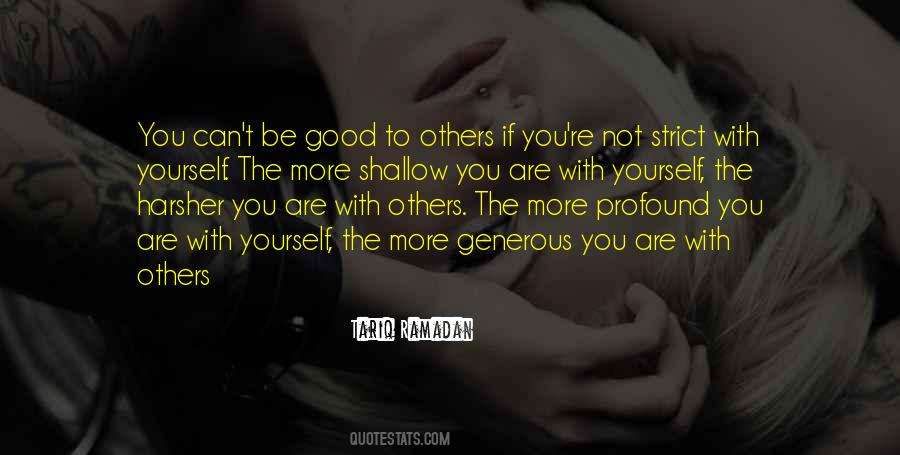 Shallow Good Quotes #1409010