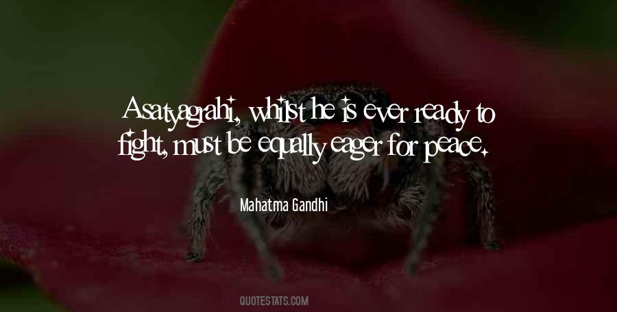 Peace Mahatma Gandhi Quotes #1011551