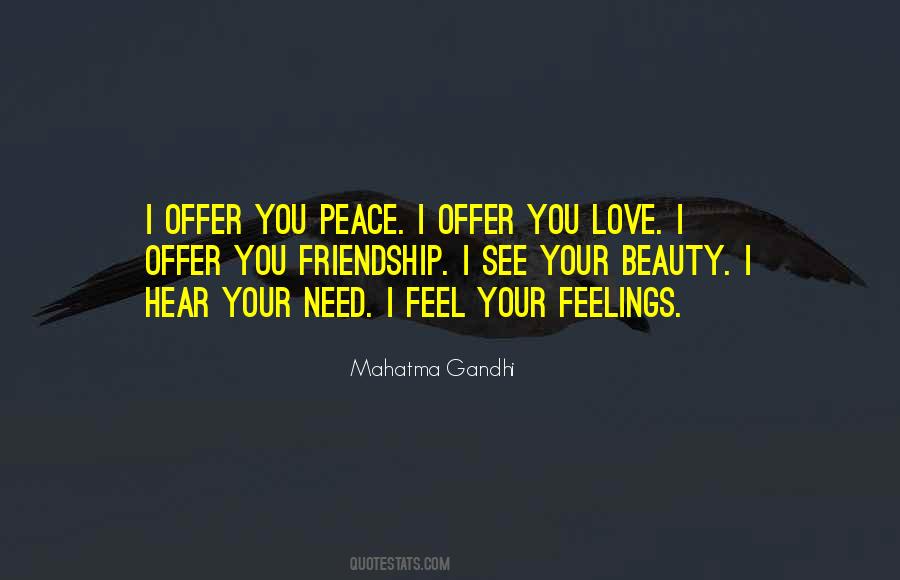 Peace Mahatma Gandhi Quotes #1017582