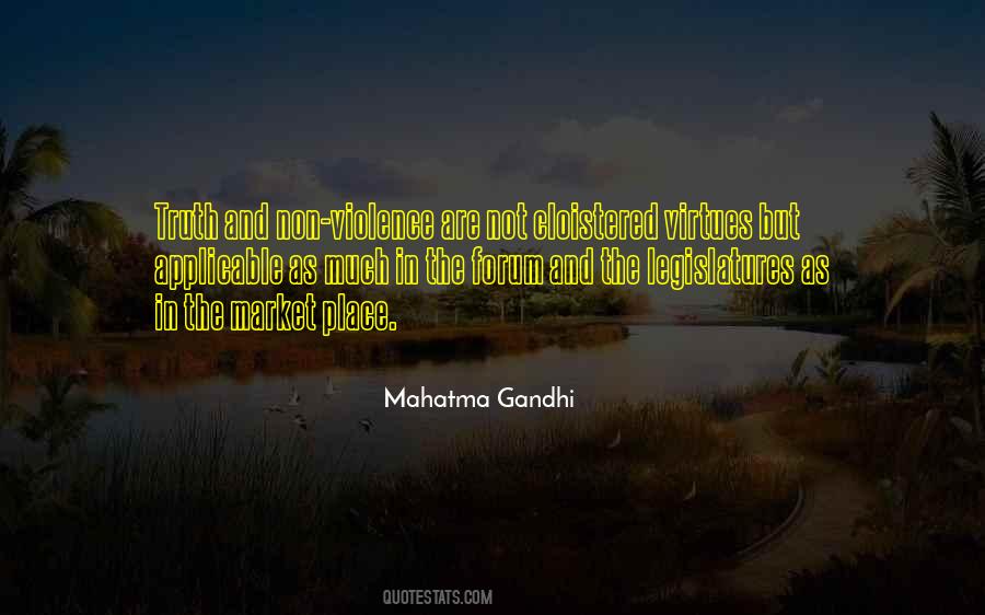 Peace Mahatma Gandhi Quotes #1164782