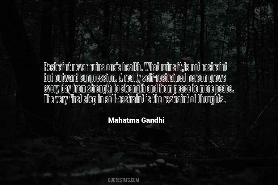Peace Mahatma Gandhi Quotes #1175145