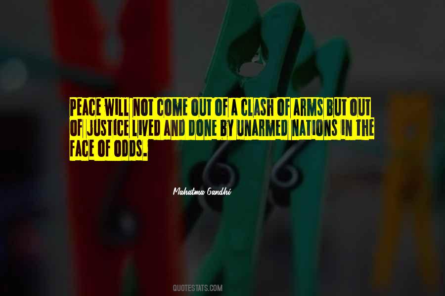 Peace Mahatma Gandhi Quotes #1324186