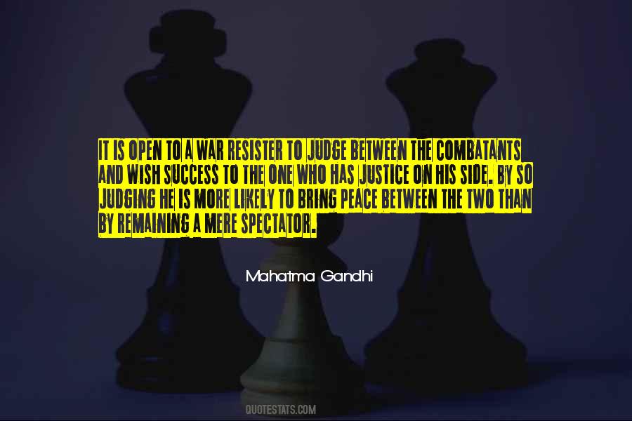 Peace Mahatma Gandhi Quotes #1558430