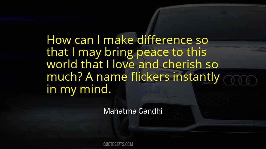 Peace Mahatma Gandhi Quotes #1758134