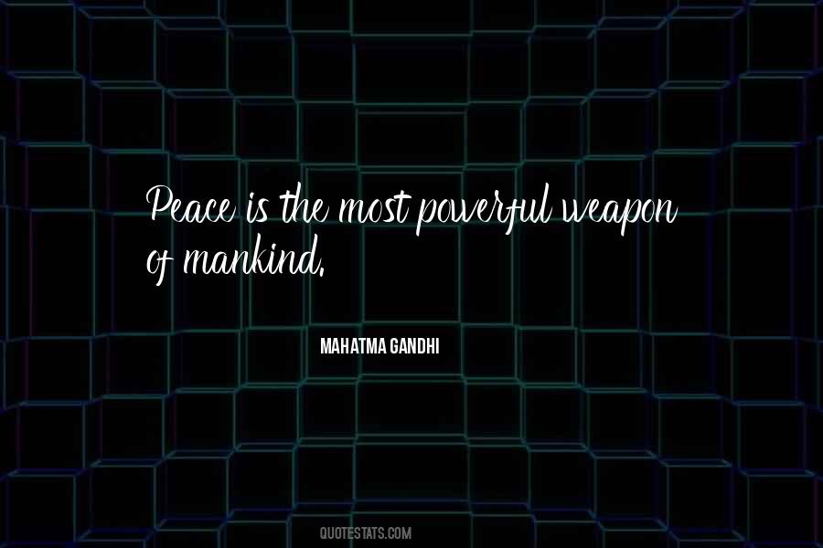 Peace Mahatma Gandhi Quotes #1859287