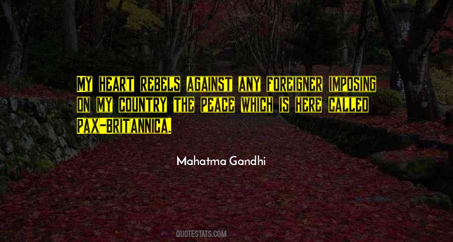 Peace Mahatma Gandhi Quotes #223578