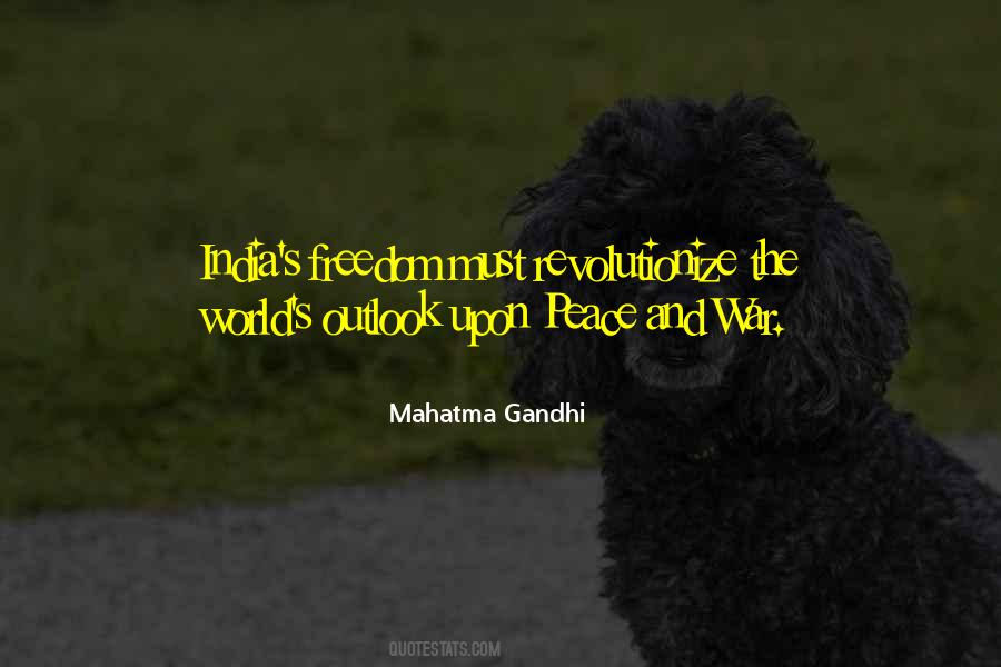 Peace Mahatma Gandhi Quotes #233934