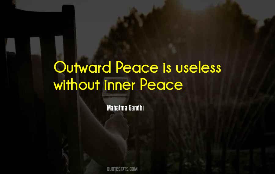 Peace Mahatma Gandhi Quotes #276546