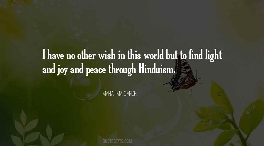 Peace Mahatma Gandhi Quotes #41629