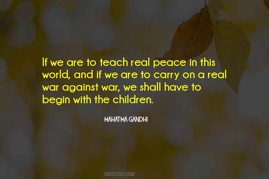 Peace Mahatma Gandhi Quotes #495044