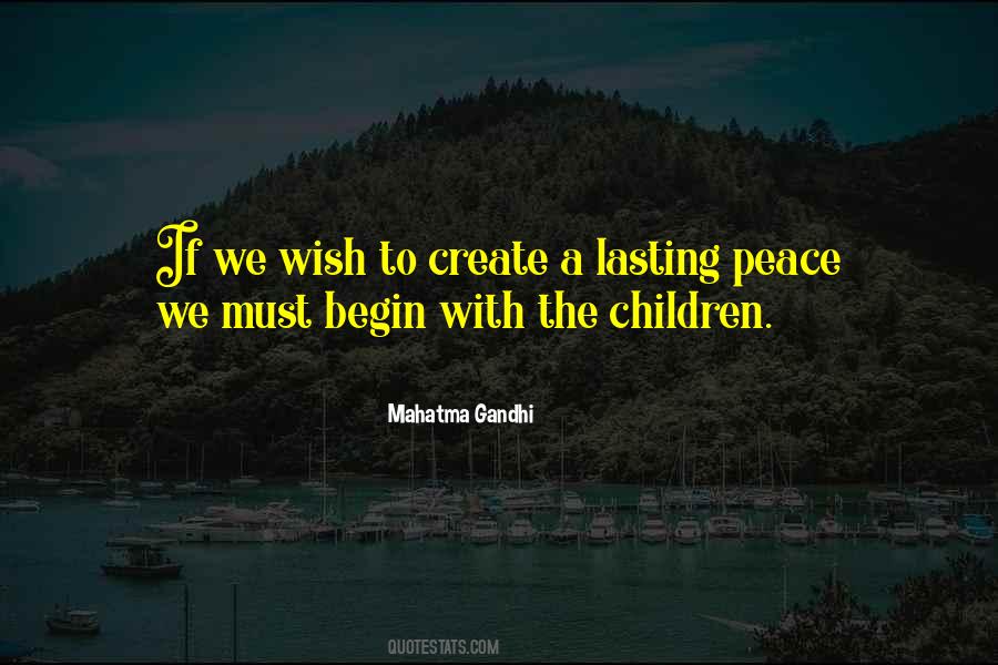 Peace Mahatma Gandhi Quotes #94680