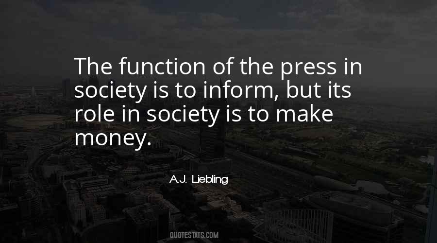 Role Of Money Quotes #1059579