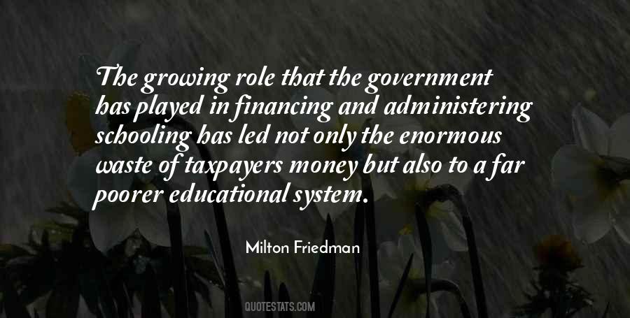 Role Of Money Quotes #633245