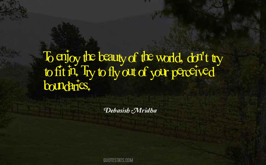 Enjoy Beauty Quotes #558113