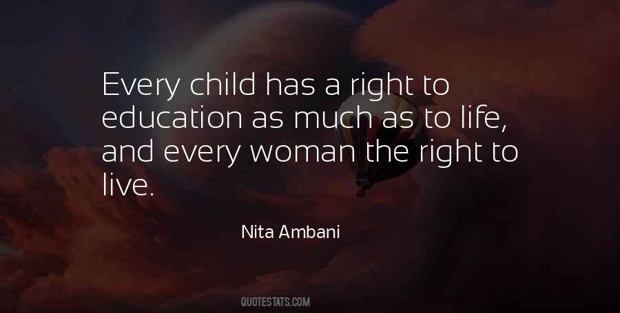 Quotes About Right To Education #293363