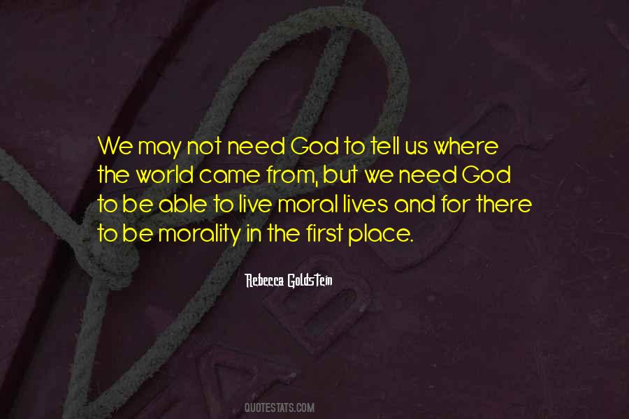 Morality In Quotes #1154562